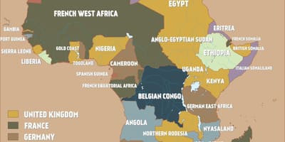 Mapa britského Kamerunu