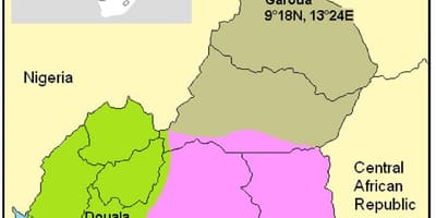 Mapa z Kamerunu, klima